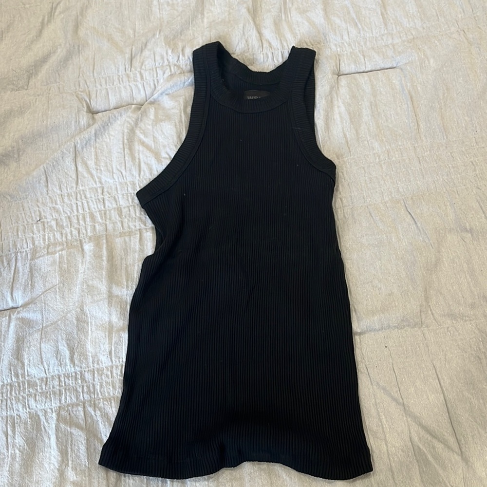 Black WSLY tank top from Bandier Size S